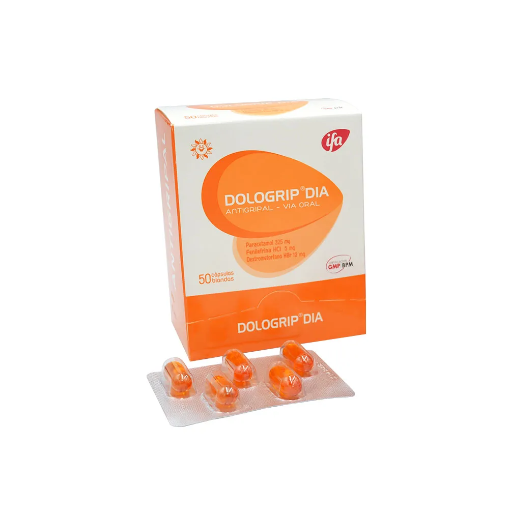 DOLOGRIP DIA  CAJA X 50 CAPSULAS - Ecofarma