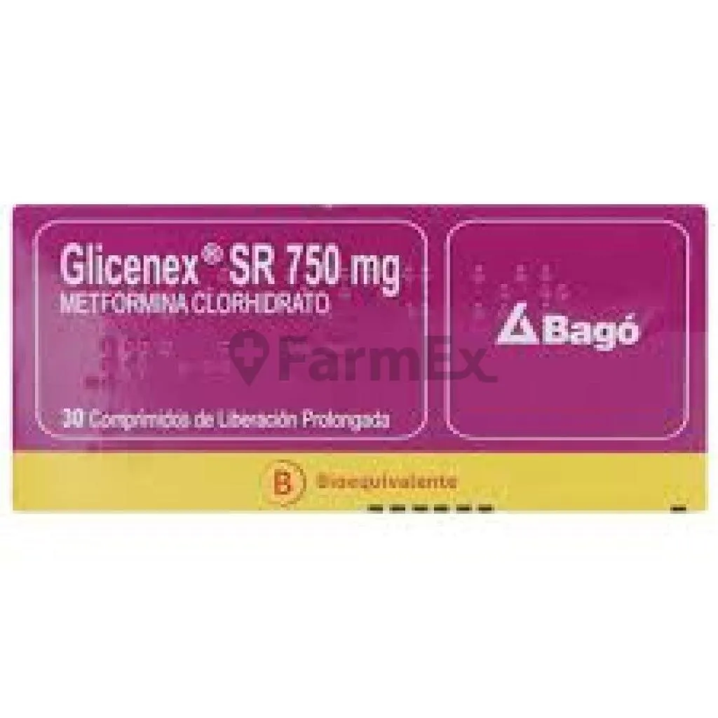 GLICENEX SR 750 X 30 COMPRIMIDOS - Ecofarma