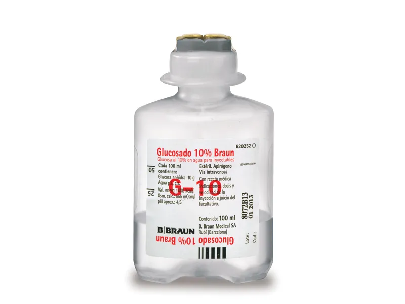 SUERO GLUCOSA 10% BRAUN FCO X 1000 ML. - Ecofarma