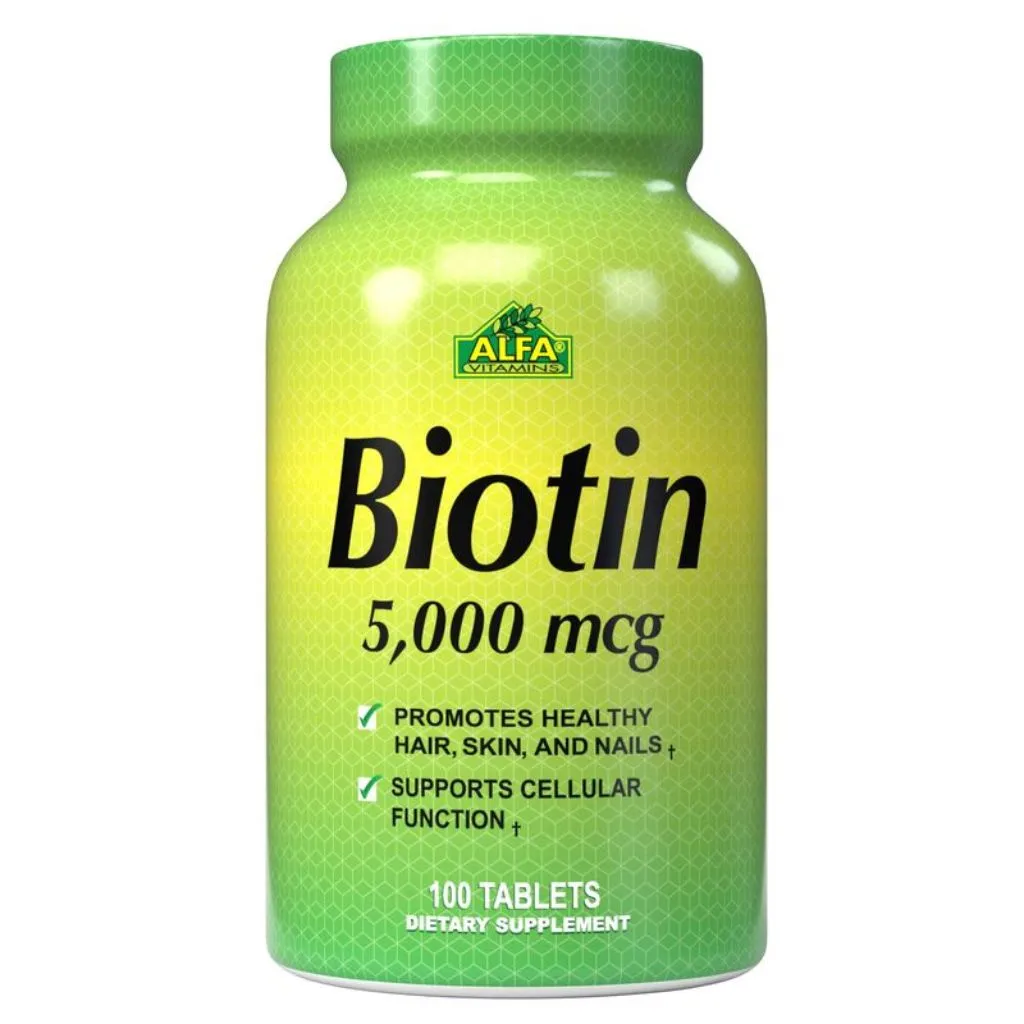BIOTIN 5000 MCG FCO X 100 TABLETAS - Ecofarma