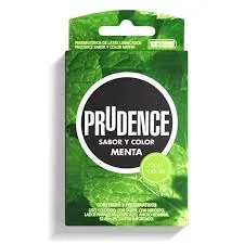 PRUDENCE SABOR Y COLOR MENTA CAJA X 3 PRESERVASTIVOS - Ecofarma