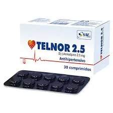 TELNOR 2.5 MG CAJA X 30 COMPRIMIDOS - Ecofarma