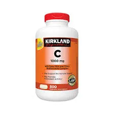 VITAMINA C 1G KIRKLAND FRASCO X 500 COMPRIMIDOS - Ecofarma