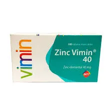 ZINC VIMIN 40 MG CAJA X 100 COMP. MASTICABLES - Ecofarma