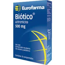 BIOTICO AZITROMICINA 500 MG CAJA X 5 COMPRIMIDOS - Ecofarma