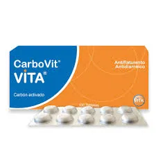 CARBOVIT CARBON ACTIVADO CAJA X 100 TABLETAS - Ecofarma