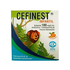 CEFINEST CEFIXIMA 100 MG SUSPENSION FCO X 50 ML - Ecofarma