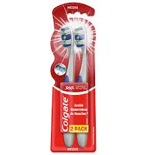 CEPILLO COLGATE 360 LUMINOUS WHITE 2X1 - Ecofarma