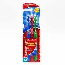 CEPILLO DOCTOR DENT CLASICO MEDIANO PACK X 3 - Ecofarma