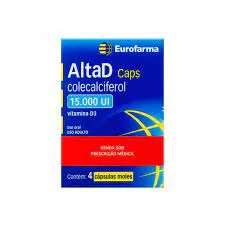 ALTAD VITAMINA D3 15.000 UI CAJA X 4 CAPSULAS - Ecofarma