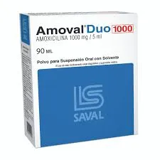 AMOVAL DUO 1000 MG SUSPENCION FCO X 90 ML. - Ecofarma