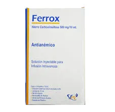FERROX 500 MG CAJA X 1 AMPOLLA/10 ML - Ecofarma