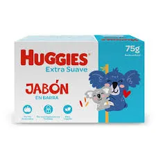 JABON HUGGIES EXTRA SUAVE BARRA X 75 G - Ecofarma
