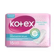 KOTEX DIARIOS CON INDICADOR PH X 15 UNIDADES - Ecofarma