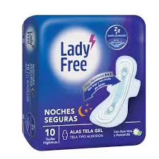 LADY FREE TOALLAS NOCTURNAS X 10 TOALLAS - Ecofarma