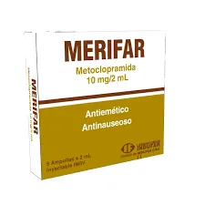 MERIFAR 10 MG CAJA X 5 AMPOLLAS - Ecofarma