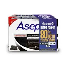PACK ASEPXIA JABON CARBON X 2 UNIDADES - Ecofarma