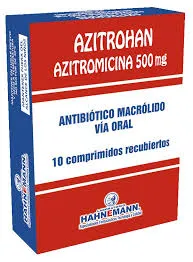 AZITROHAN AZITROMICINA 500 MG CAJA X 10 COMPRIMIDOS - Ecofarma