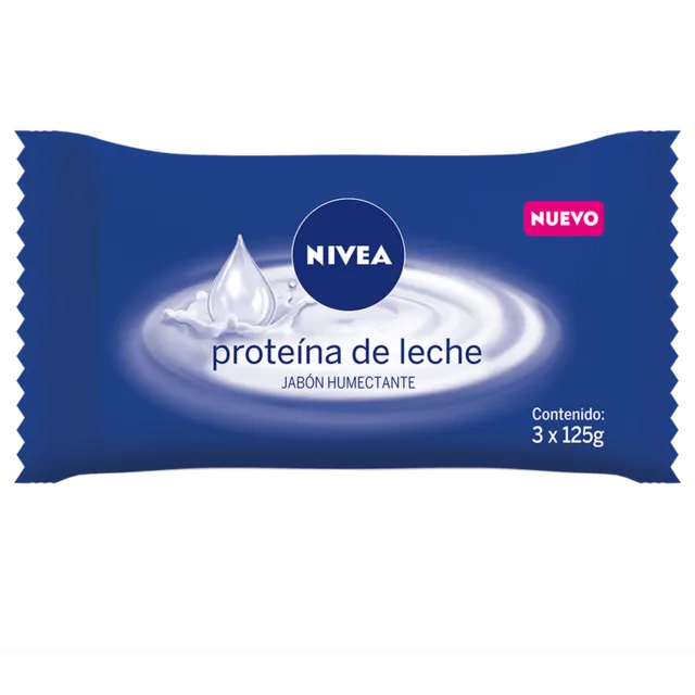 JABON NIVEA PROTEINA DE LECHE PACK X 3 UNID. - Ecofarma
