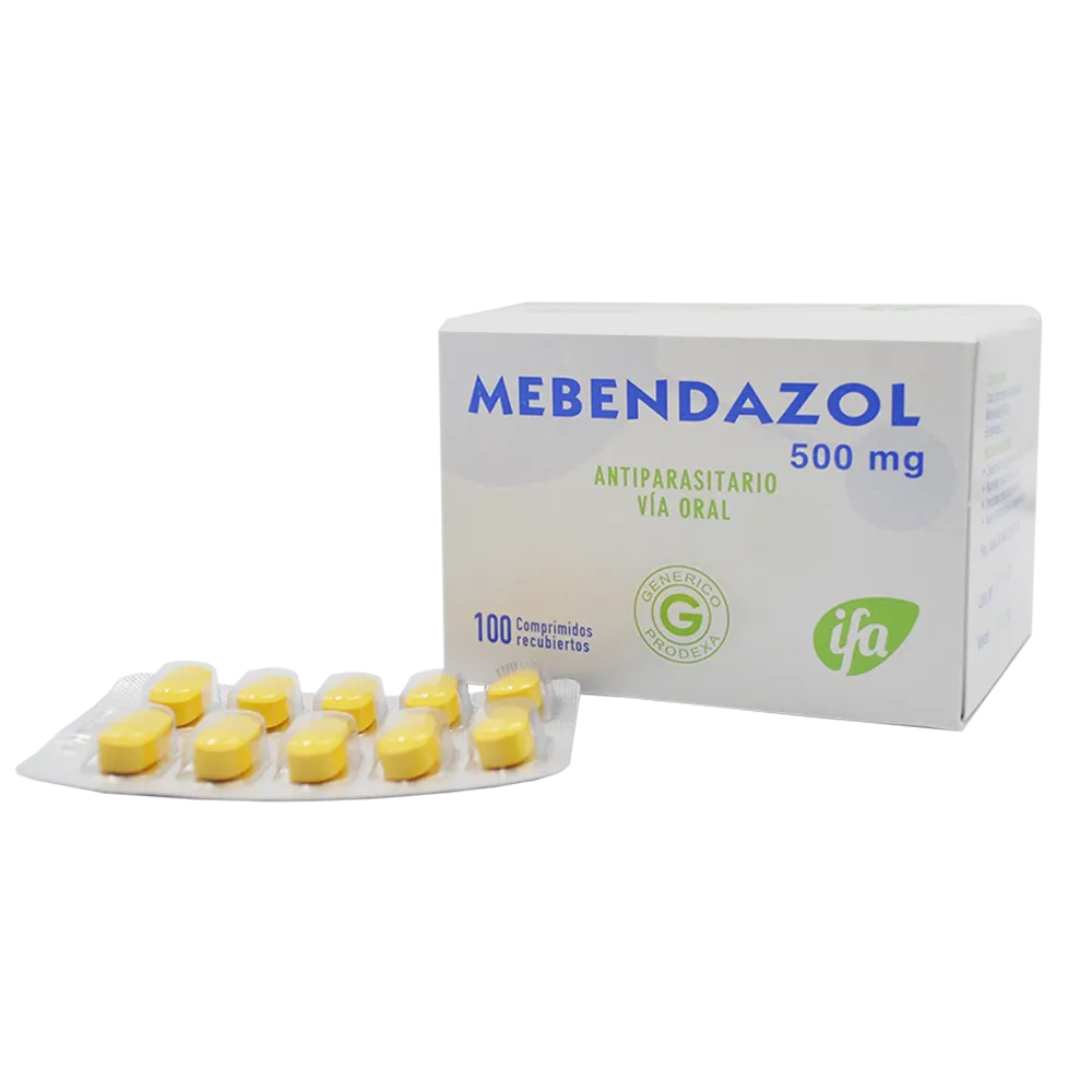 MEBENDAZOL 500 MG CAJA X 100 COMPRIMIDOS - Ecofarma