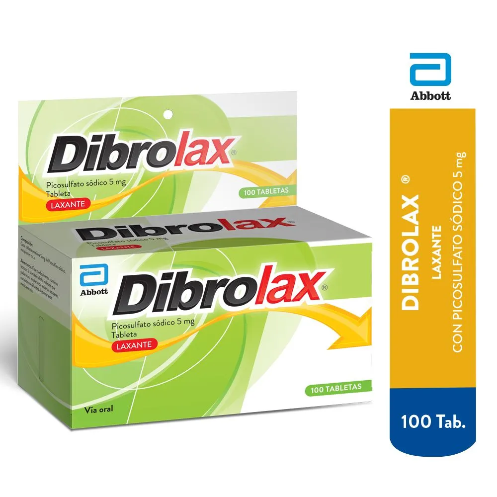 DIBROLAX 5 MG CAJA X 100 TABLETAS - Ecofarma
