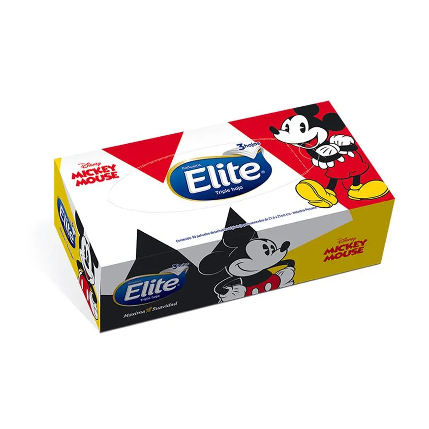 PAÑUELITOS ELITE DISNEY MINNIE & MOUSE CAJA X 80 UNI - Ecofarma