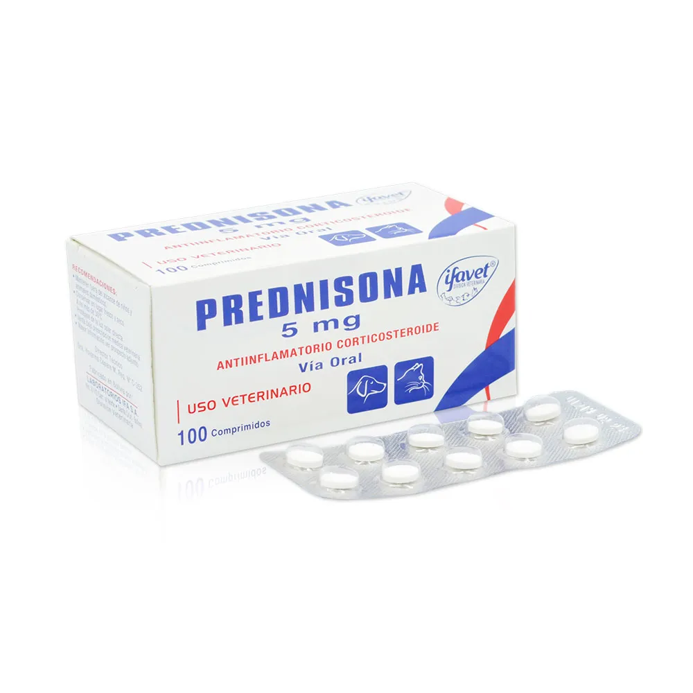 PREDNISONA 5 MG CAJA X 100 COMPRIMIDOS - Ecofarma