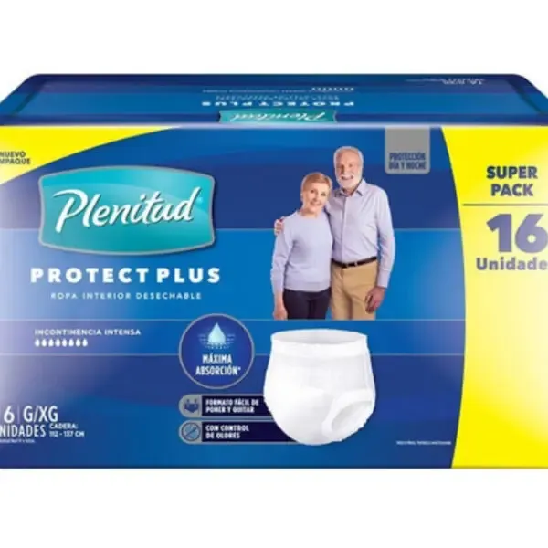 PAÑAL PLENITUD ADULTO CELESTE CALZON X 16 UNID "G/XG " - Ecofarma
