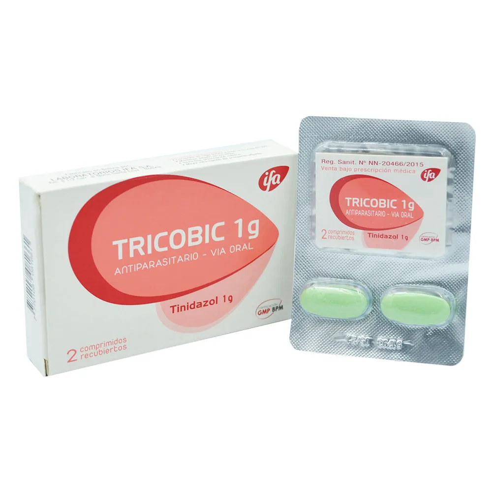 TRICOBIC 1 GR CAJA X 2 COMPRIMIDOS - Ecofarma