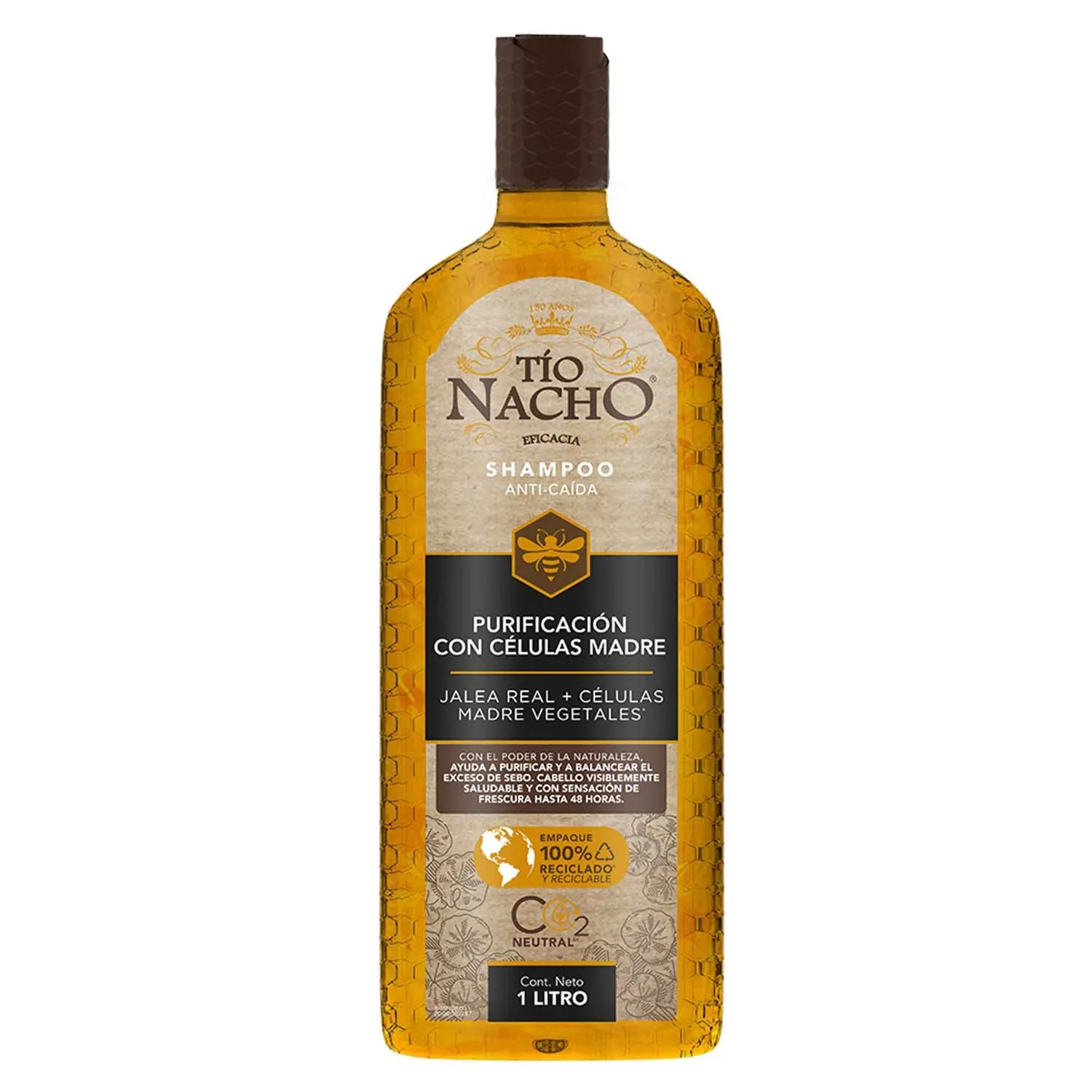 TIO NACHO SHAMPOO PURIFICACION CON CELULAS MADRE FCO X 1 L. - Ecofarma