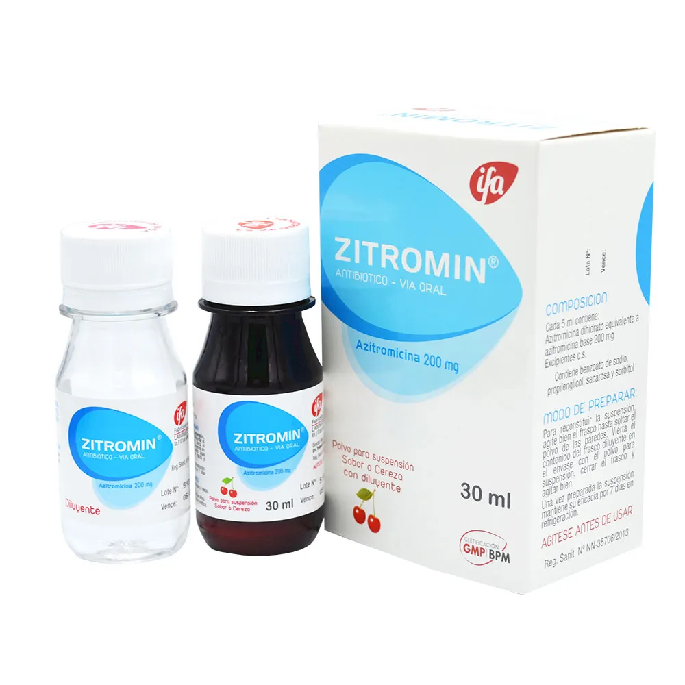 ZITROMIN 200 MG SUSPENSION FCO X 30 ML - Ecofarma
