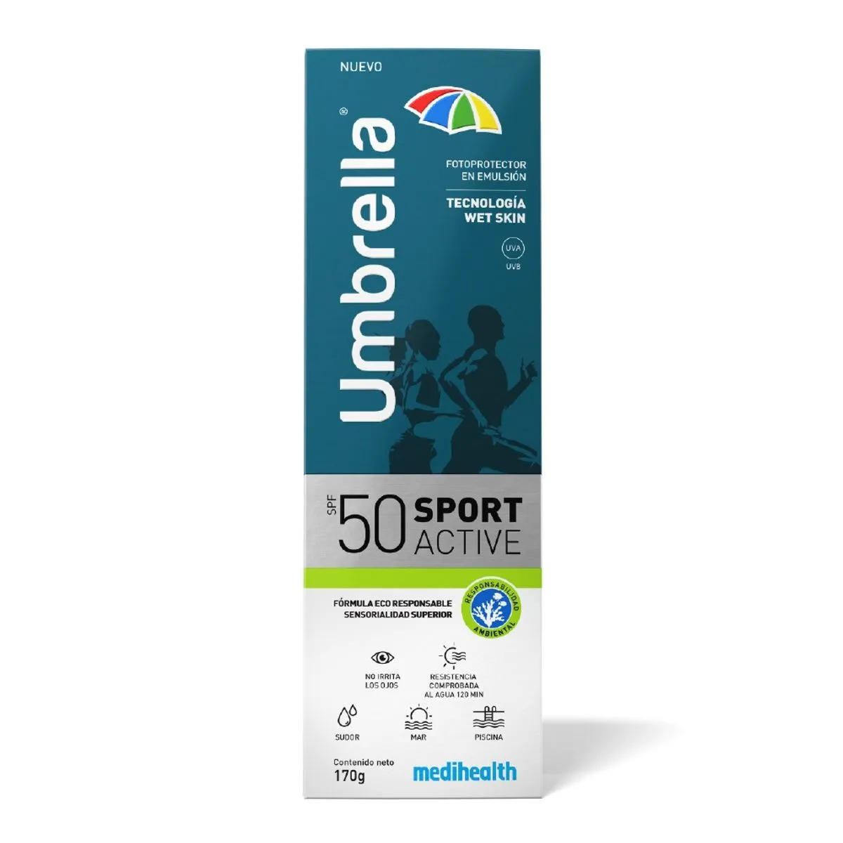 UMBRELLA SPORT ACTIVE FPS 50 X 170 GR - Ecofarma