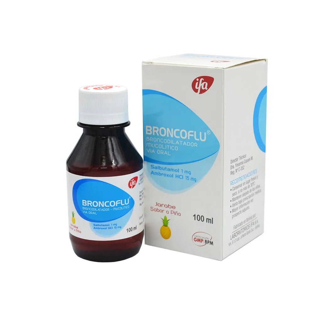 BRONCOFLU JARABE FRASCO X 100 ML - Ecofarma