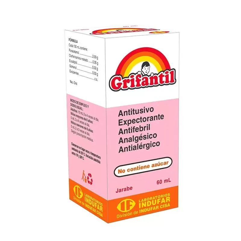 GRIFANTIL JARABE FCO X 60 ML - Ecofarma