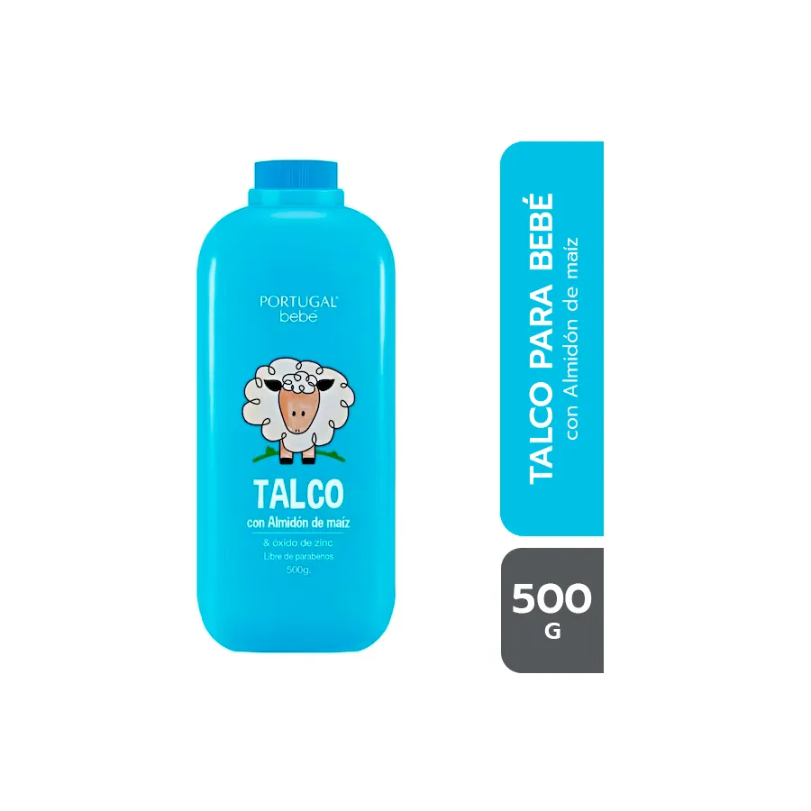 TALCO CON ALMIDON DE MAIZ PORTUGAL X 500 G - Ecofarma