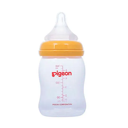 BIBERON PIGEON SOF TOUCH BOCA ANCHA NARANJA 5 OZ /160 ML - Ecofarma