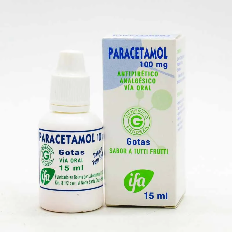 PARACETAMOL 100 MG GOTAS FCO X 15 ML - Ecofarma