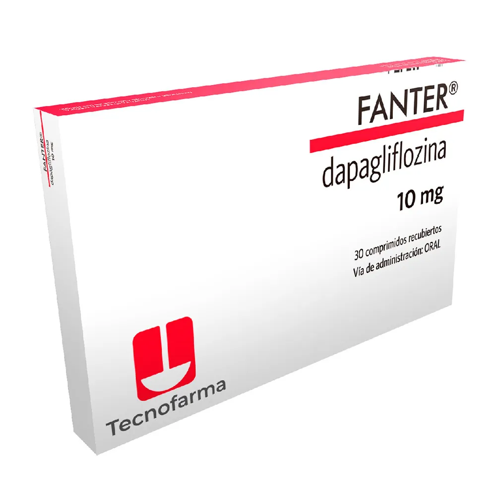 FANTER DAPAGLIFOZINA 10 MG CAJA X 30 COMPRIMIDOS - Ecofarma