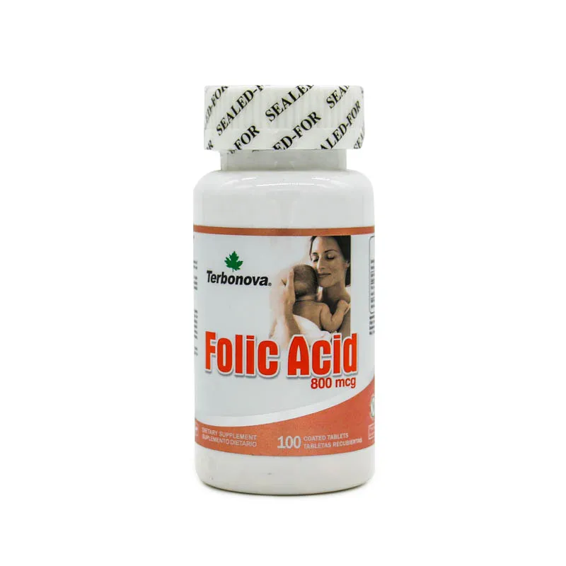 FOLIC ACID 800 MG FCO X 100 COMPRIMIDOS - Ecofarma