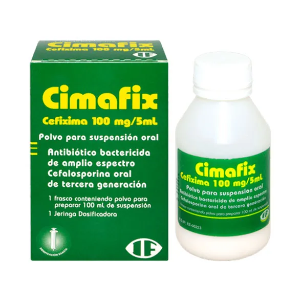 CIMAFIX CEFIXIMA 100 MG SUSPENCION FCO X 100 ML - Ecofarma