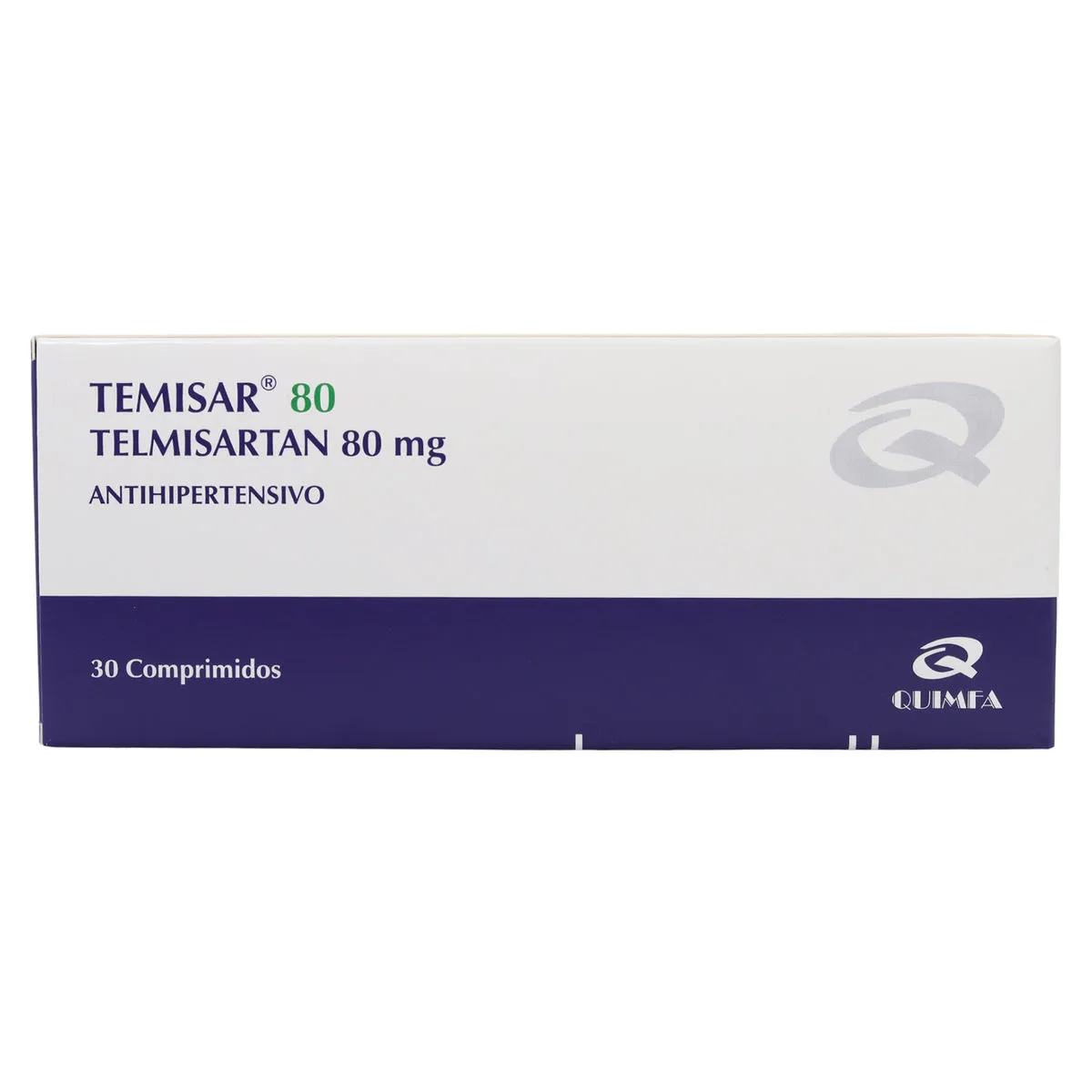 TEMISAR 80 MG CAJA X 30 COMPRIMIDOS - Ecofarma