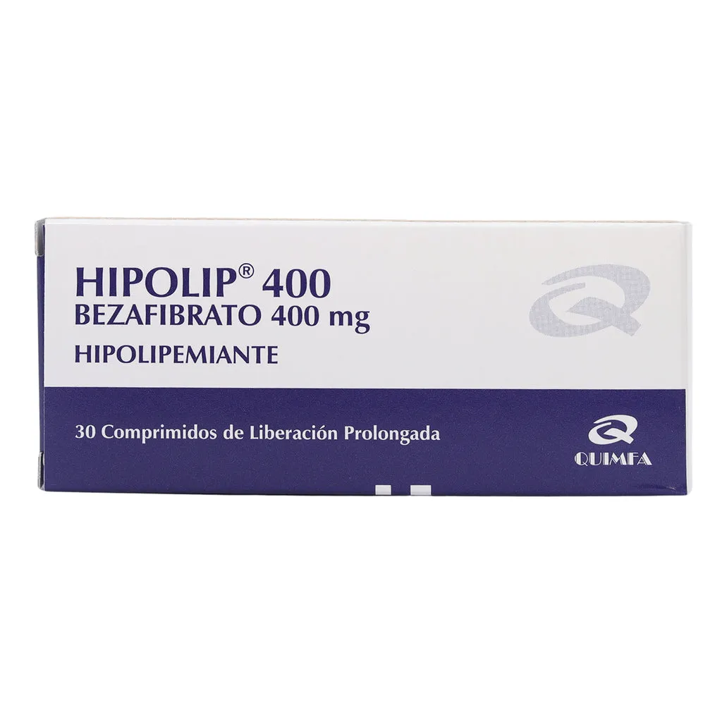 HIPOLIP 400 CAJA X 30 COMPRIMIDOS - Ecofarma