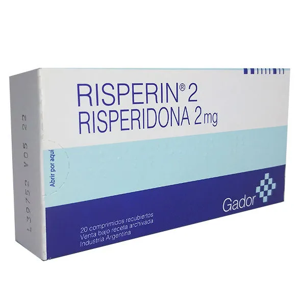 RISPERIN 2 MG CAJA X 20 COMPRIMIDOS - Ecofarma