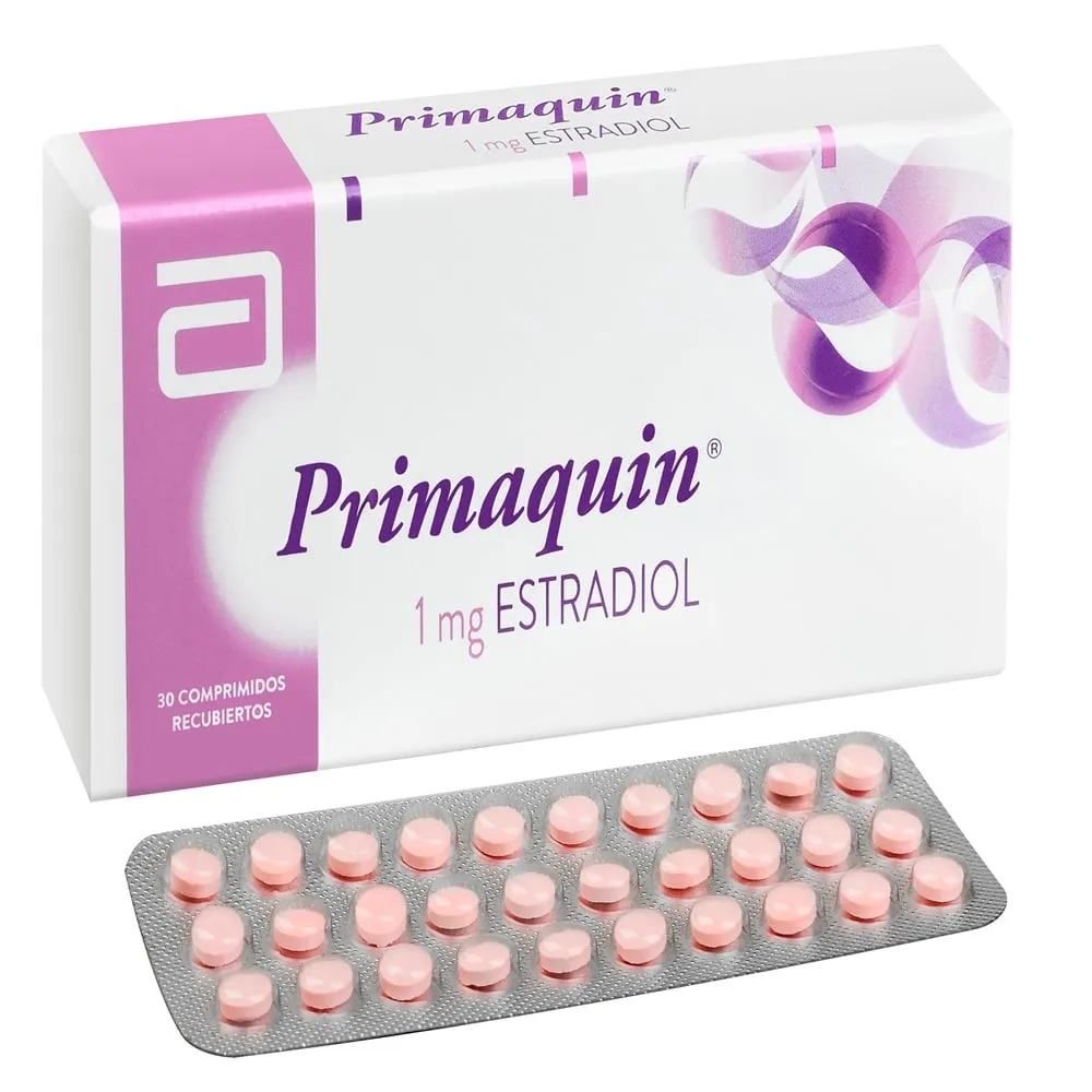 PRIMAQUIN ESTRADIOL 1 MG CAJA X 30 COMPRIMIDOS - Ecofarma