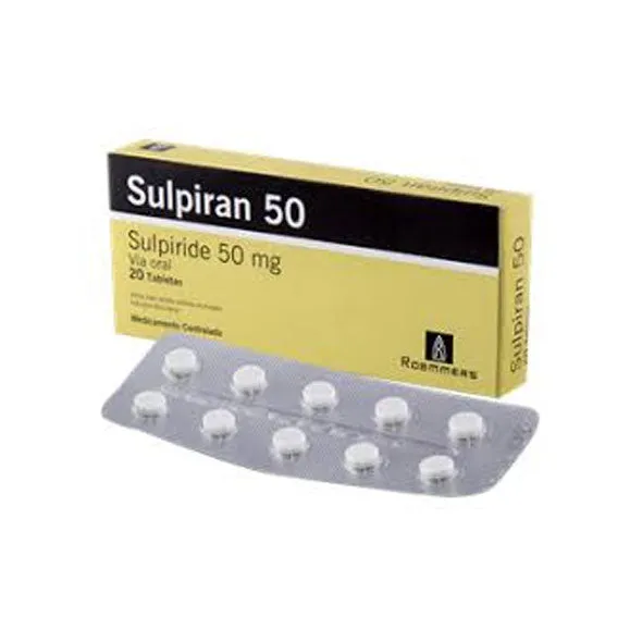 SULPIRAN SULPIRIDE 50 MG CAJA X 20 COMPRIMIDOS - Ecofarma