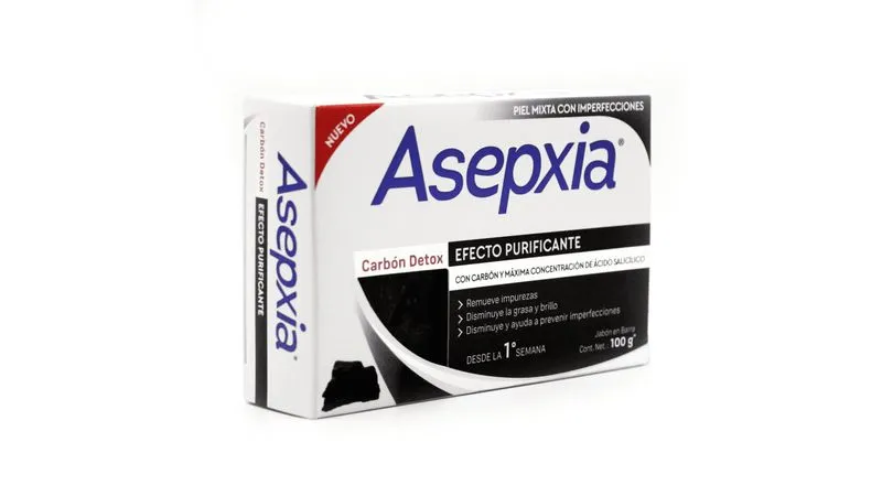 ASEPXIA JABON CARBON DETOX X 100 GR - Ecofarma