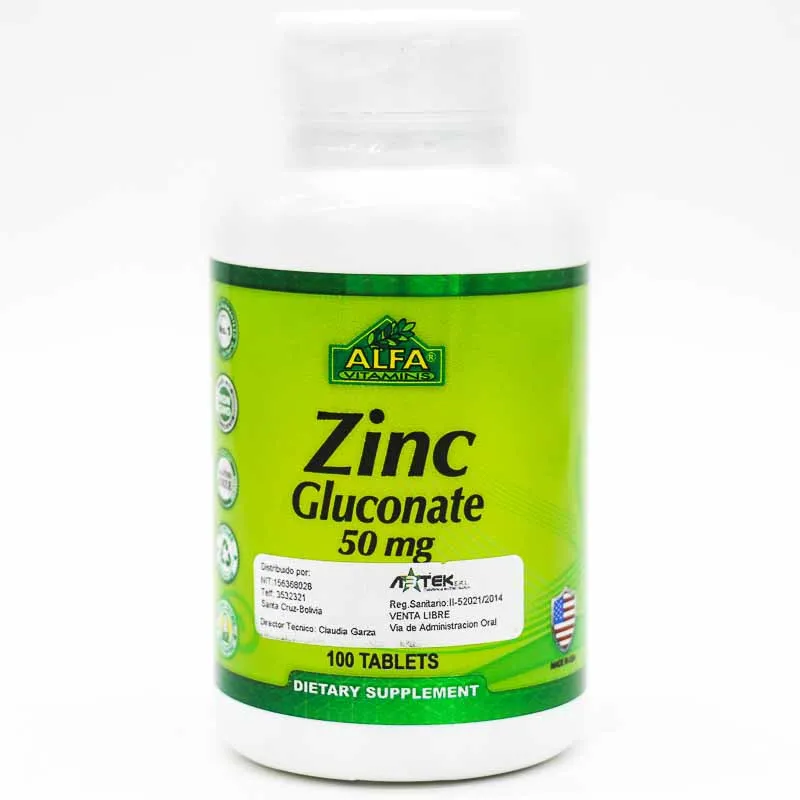 ZINC 50 MG FCO X 100 TABLETAS - Ecofarma