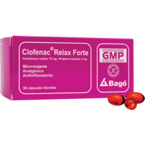 CLOFENAC RELAX FORTE CAJA X 30 CAPSULAS BLANDAS - Ecofarma