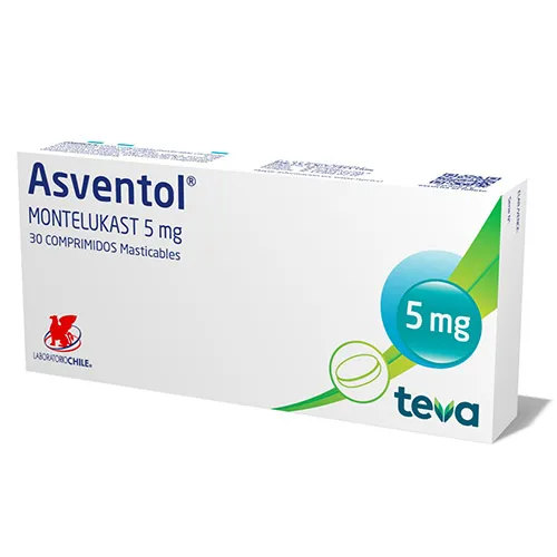 ASVENTOL 5 MG CAJA X 30 COMPRIMIDOS - Ecofarma
