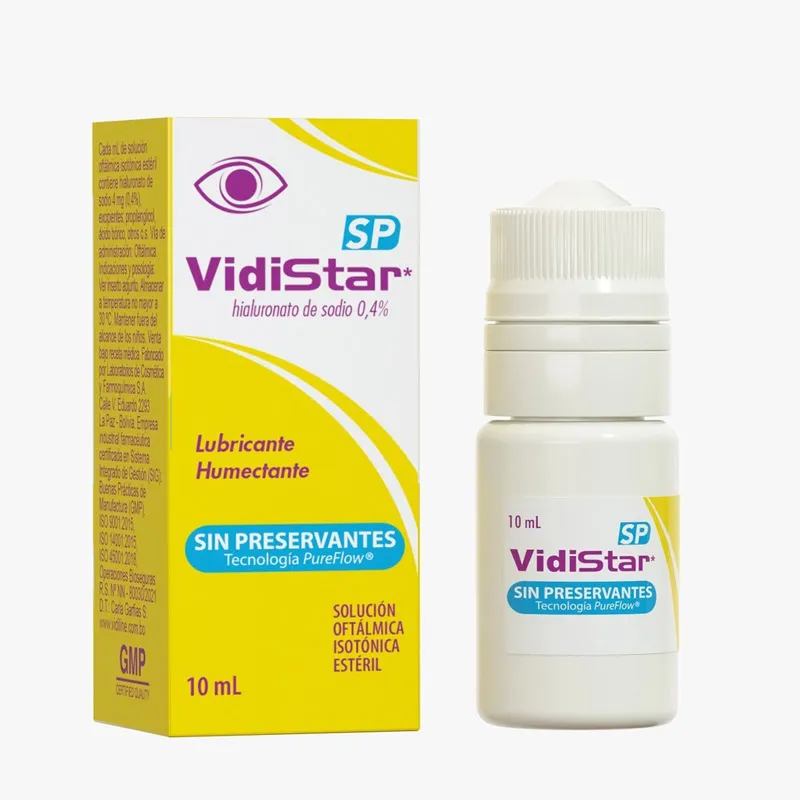 VIDISTAR SP GOTAS OFTALMICAS X 10 ML - Ecofarma